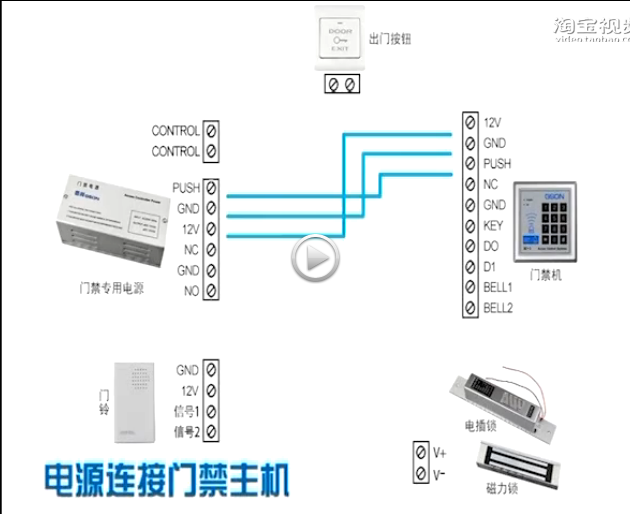 门禁安装接线