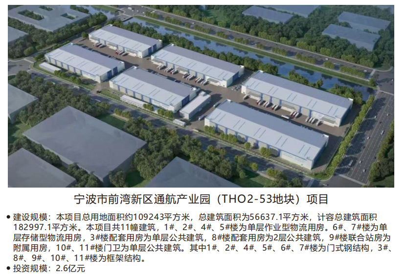 宁波市前湾新区通航产业园(THO2-53地块)项目