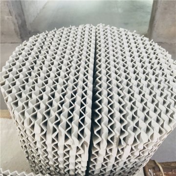 精餾搪瓷塔500Y陶瓷波紋規整填料