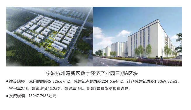 宁波杭州湾新区数字经济产业园三期A区块