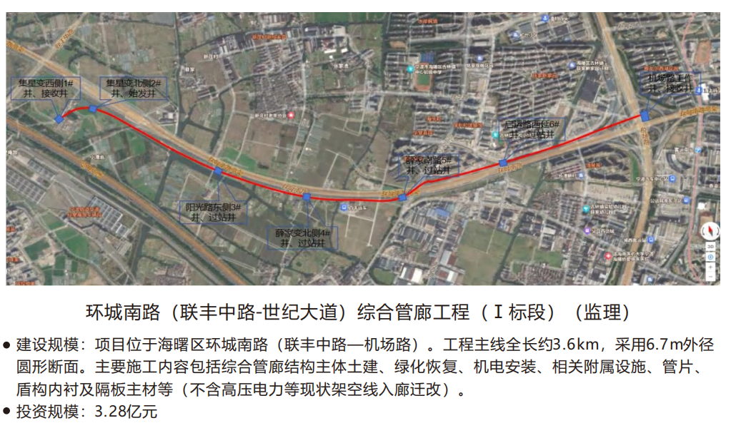 环城南路(联丰中路-世纪大道)综合管廊工程(I标段)(监理)