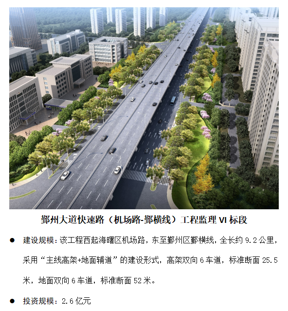 鄞州大道快速路（机场路-鄞横线）工程监理VI标段